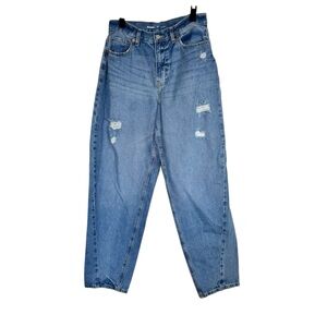 Old Navy Jeans 10Tall High Rise Balloon Tapered Straight Leg